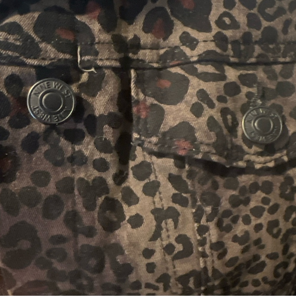 NINE WEST Leopard Print Women's Jacket - Picture 4 of 10